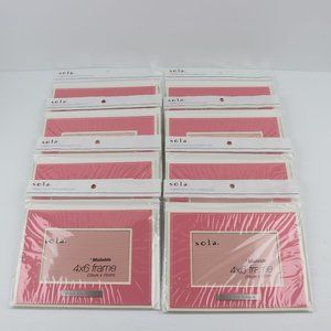 Sola Mailable Picture Frame Greeting Card 4x6" Hugs and Kisses Lot of 8